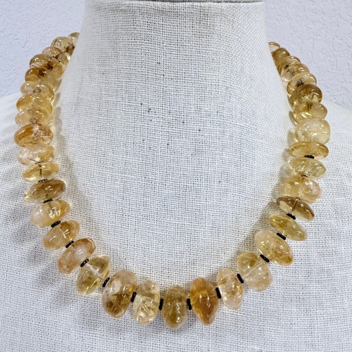 Vintage chunky citrine - chunky,