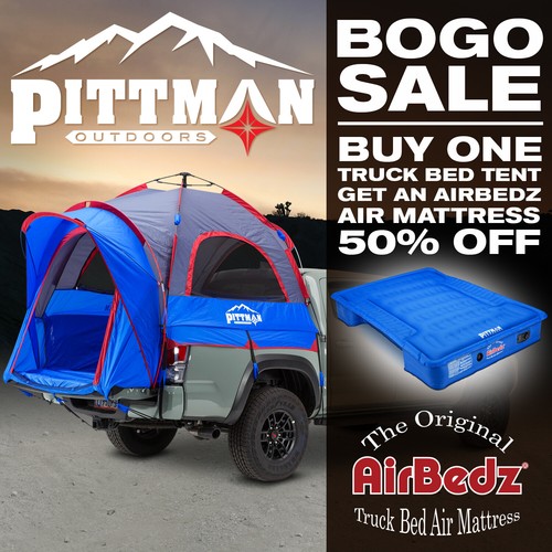 Truck bed tent and - truck,