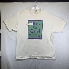 Vintage 90s United Way Shirt Size Large Dare To Care Rhode Island Single Stitch