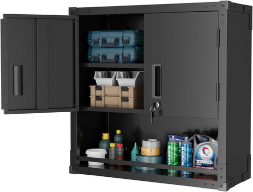 Garage wall cabinet with - wall,