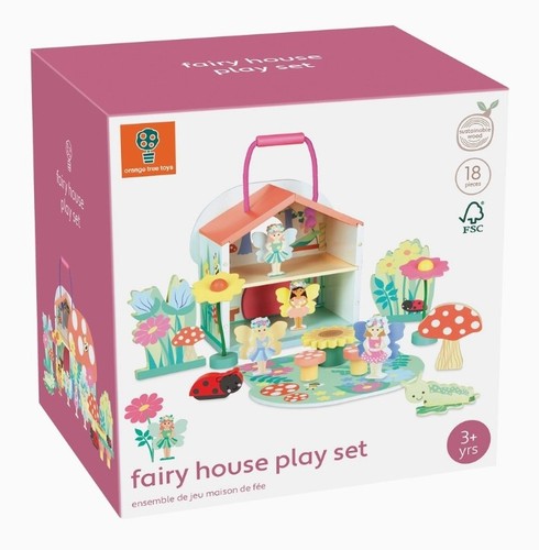 Wooden fairy house play - fairy,