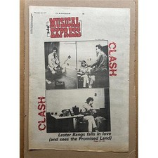 CLASH 1977 NME COVER POSTER SIZED original NME cover from 1977 (COVER ONLY- aged