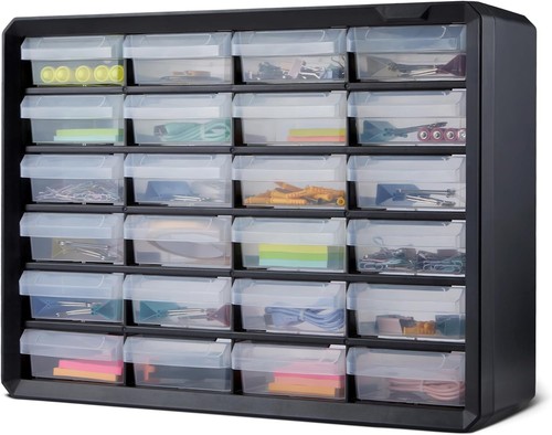 Drawer plastic storage - 24-drawer,