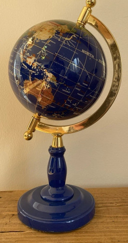 Globe gemstone world - globe, blue