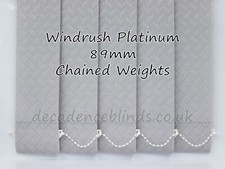 ⭐CUSTOM MADE VERTICAL BLIND REPLACEMENT SLATS LOUVRES 89mm (3.5 inch)  FREE P+P⭐