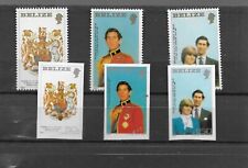 Belize 1981 ROYAL WEDDING Imperforate and perforate u/mint