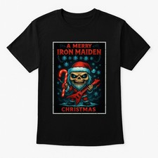 Iron Maiden Merry Christmas Rock Band Eddie X-Mas Unisex T-Shirt Adults & Kids