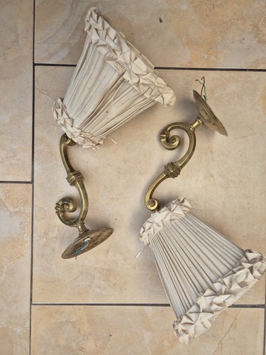 Antique brass gas - brass, wall