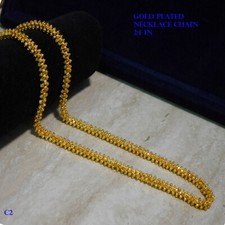 22k indian gold plated necklace LONG 24 IN chain necklace sets fashion JEWELRY 