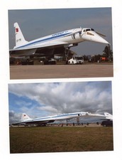 2 Photographs of Tupolev Tu 144 CCCP-77115 Zhukovsky c.1990s