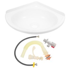  Wall Mount Corner Sink Wall-mounted Washing Basin Frame Deep Small Bathroom