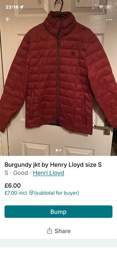 Burgundy jacket henri lloyd - jacket,