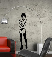 Banksy Girl Hugging Teddy Bear