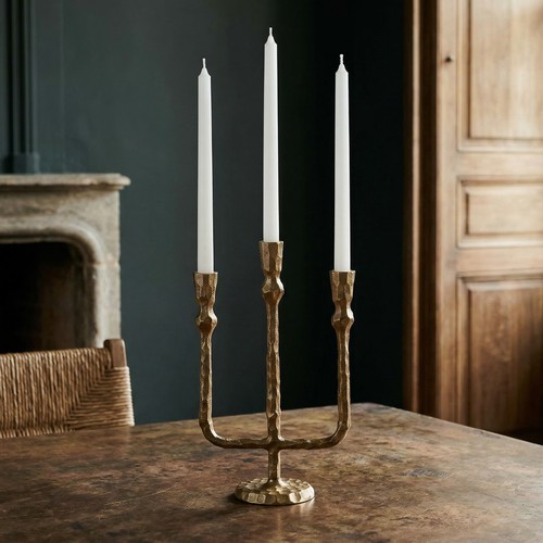 Arm candle holder brass - arm,