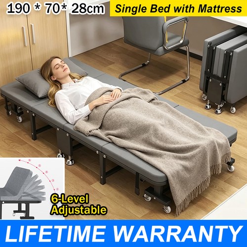 Single foldable folding bed - foldable, &