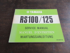 Yamaha RS100 RS125 Shop Service Repair Manual Service Manual