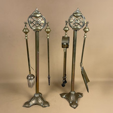 2 Antique Brass Gold Metal