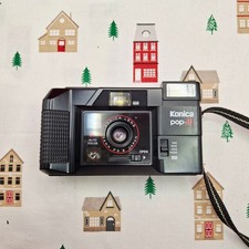 Konica Pop AF 35mm Film Point & Shoot Camera w/Case. Fully Tested. (refB.N) 🎄
