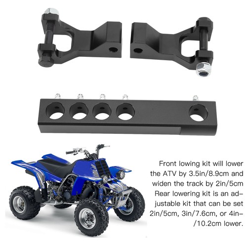 Black atv front rear lowering - black,