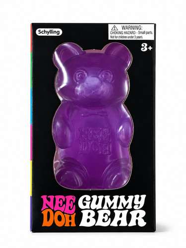 Needoh gummy bear - bear, purple