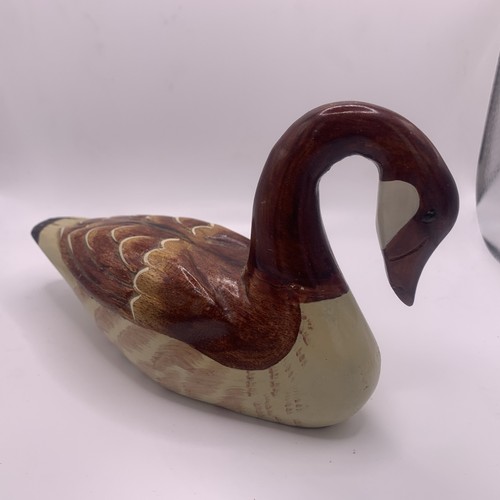 Vintage decoy duck carved wood - duck,