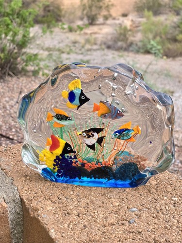 Vintage murano glass fish - vintage,