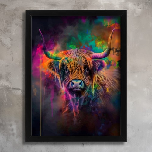 Highland cow multi colour dust - highland,