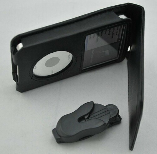Black genuine leather - , case