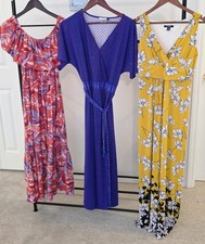 Lot of 3 Size Medium Womens Maxi Dresses Chaps/Cabana Life/Emily Daniels Multico