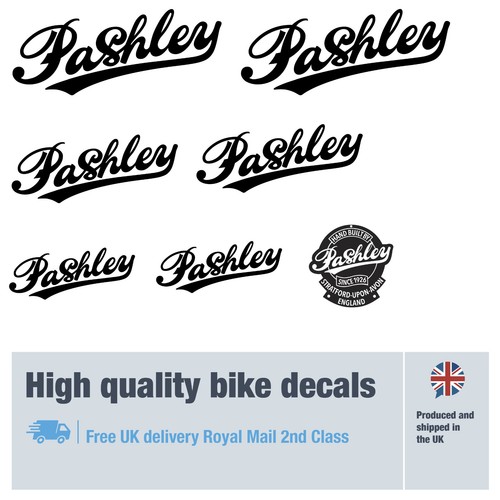 Pashley bike labels decals - pashley, /