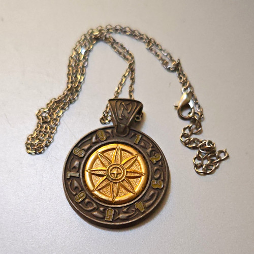 Aztec sundial charm necklace - charm,