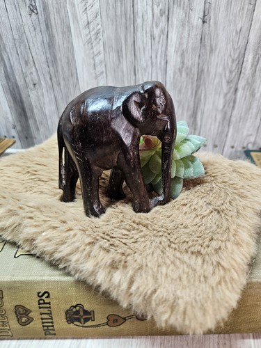 Vintage hand carved wooden - carved,