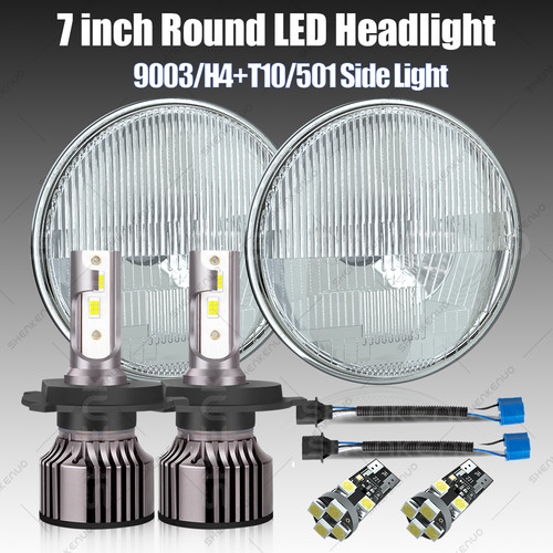Pair inch round led - pair, 7