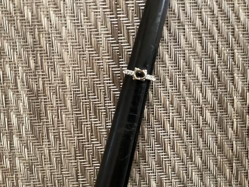 Antique platinum diamond - platinum,