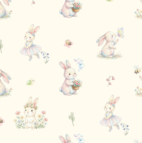 Bunny ballerina 100 cotton - bunny, ballerina!