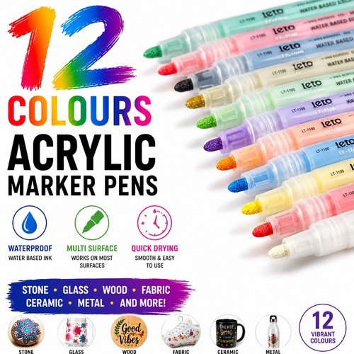 Acrylic paint marker pens - marker,