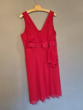 DEBENHAMS RED CROSSOVER TOP