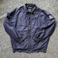 Sunderland of Scotland Men's Golf Jacket Size L Navy Waterproof Dolphin Coat