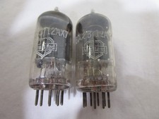 1960 Vintage Pair of Mullard 12AX7 / ECC83 Tubes w/ Matching Codes - I61 / B0G