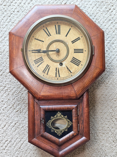 Antique ansonia drop octagon - antique,