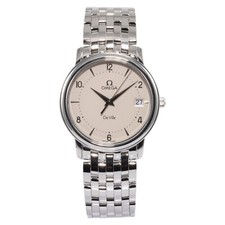 Omega DeVille 34mm Silver Dial Stainless Steel Quartz Slim 4510.30 Box Only