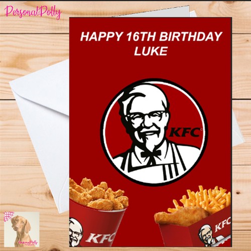 Personalised kfc card birthday - kfc,