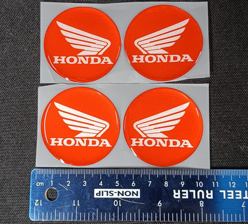 4x50mm red honda decals - 4x50mm,
