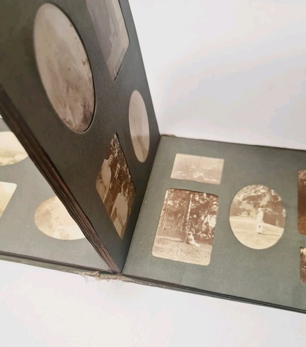Antique small photograps album - photograps,
