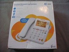 AT&T Corded Speakerphone Caller ID Call Waiting Large Display White Telephone