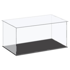 Acrylic Display Case Plastic Box Cube Storage Box Clear 41x21x20.5cm