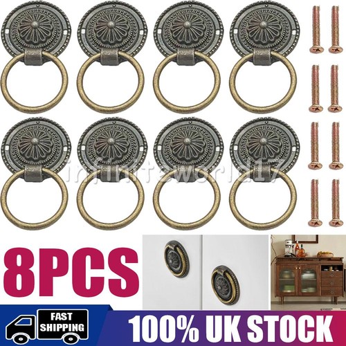8pcs vintage bronze brass door - 8pcs,