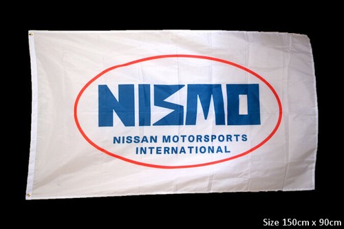 Nismo old logo garage flag - old,