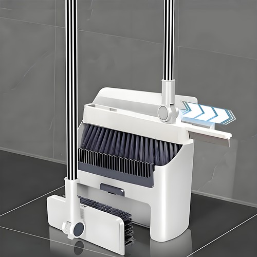 Broom and dustpan - and, set