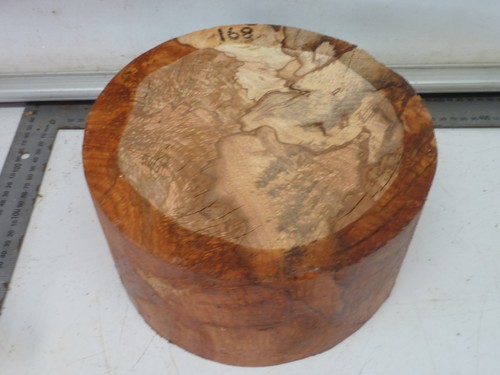 Deep knotty spalted beech bowl - deep,